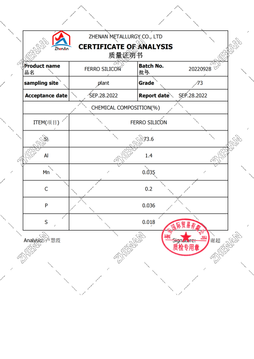 Ferro Silicon 73 Ferro Silicon 73