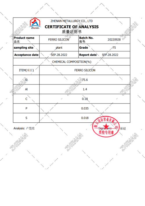 Ferro Silicon 75 Ferro Silicon 75